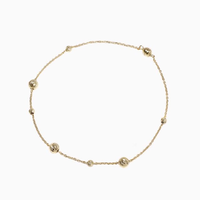 送料無料】18金/K18/イエローゴールド 18cm 幅4mm マグネット式 1.2g  