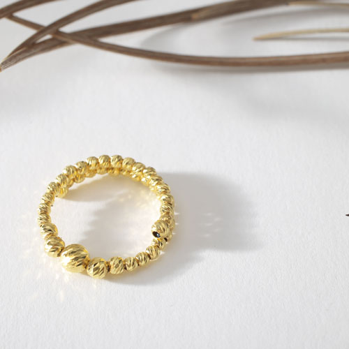 純金 K24 黄金 山吹色 ゴールド GOLD リング RING 指輪 フリーサイズ カット入り ボール 4393-JK20