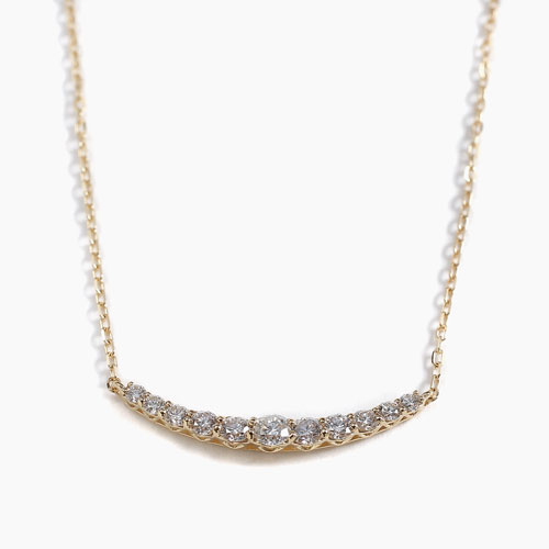 18金 ダイヤモンド 合計0.5ct ペンダント 750/1000 アズキチェーン 4394-UK21