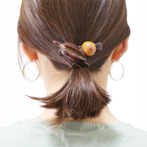 自然素材 木の実 ヘアクリップ オシャレ ヘアアクセサリー 4416-LL20