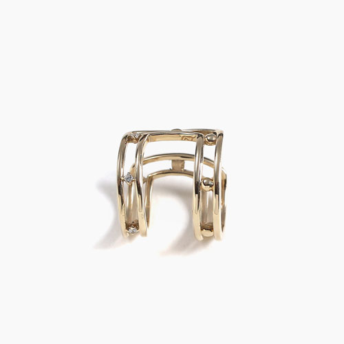 イヤーカフ 10金 K10 オシャレ キュービックジルコニア  4464-UK21