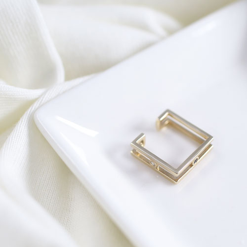 イヤーカフ 10金 K10 オシャレ キュービックジルコニア 4472-UK21