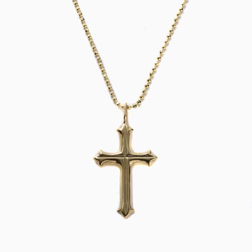 送料無料】18金/K18 クロス/十字架 ヨーロピアン ネックレス  
