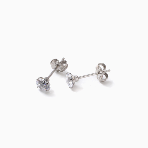 スワロフスキー 純チタン PURETITANIUM MARE マーレ  ピアス 5mm ダイヤモンドカラー 4493-TZ21