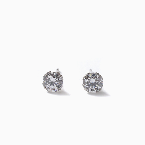 スワロフスキー 純チタン PURETITANIUM MARE マーレ  ピアス 5mm ダイヤモンドカラー 4493-TZ21