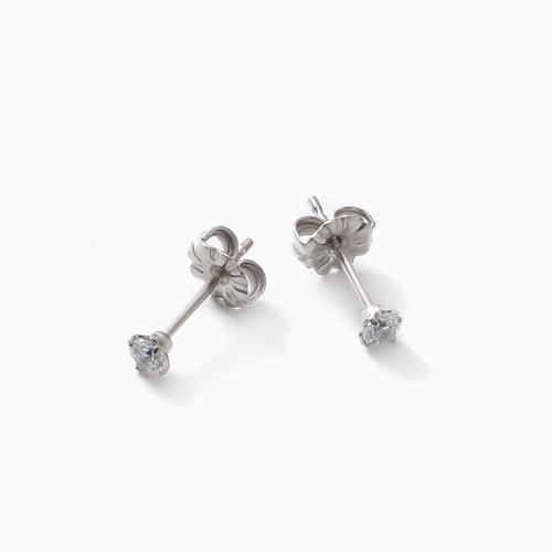 スワロフスキー 純チタン PURETITANIUM MARE マーレ  ピアス 3mm ダイヤモンド・カラー 4499-TZ21