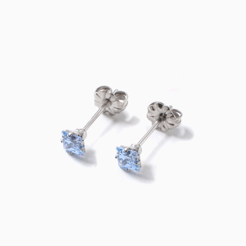 【SWAROVSKI】ピアス Stilla ドロップピアス, ラウンドカット, ホワイト, ロジウム