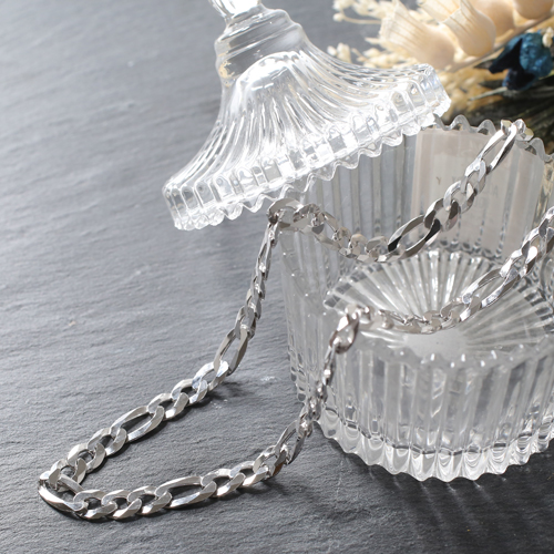 DIBI シルバー925 8面スーパーフラットカット キヘイ ネックレス  45cm 男女兼用 4540-DB21