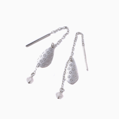 送料無料】【日本製】 10金/ホワイトゴールド/K10WG ピアス