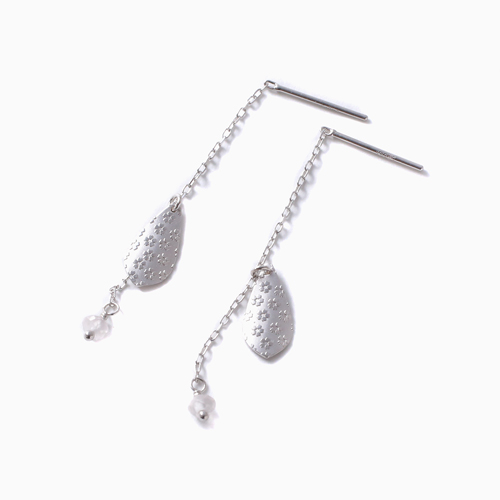 送料無料】【日本製】 10金/ホワイトゴールド/K10WG ピアス