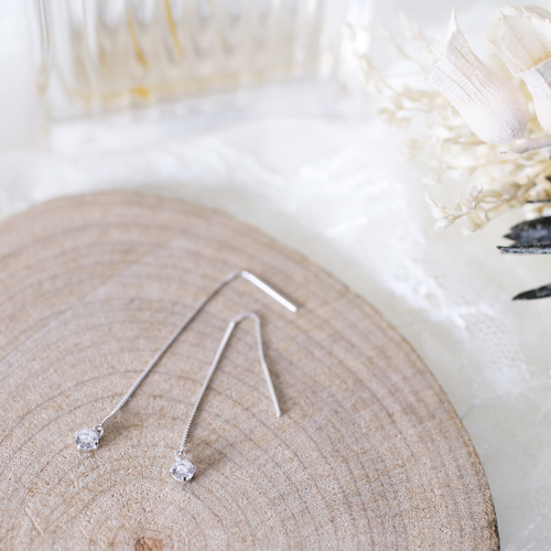 日本製 プラチナ Pt900 アメリカンピアス キュービックジルコニア　4613-UK21