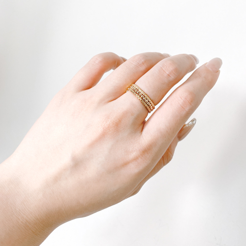 送料無料】18金/イエローゴールド/K18 フリーサイズリング/リング/指輪  