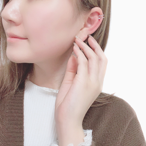 10金 イヤーカフ キュービックジルコニア 星 4658-UK21