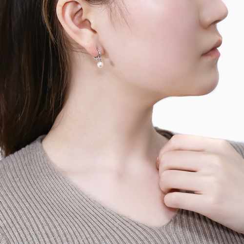 10金  あこや 6ｍｍ パール ピアリング　4673-UK21