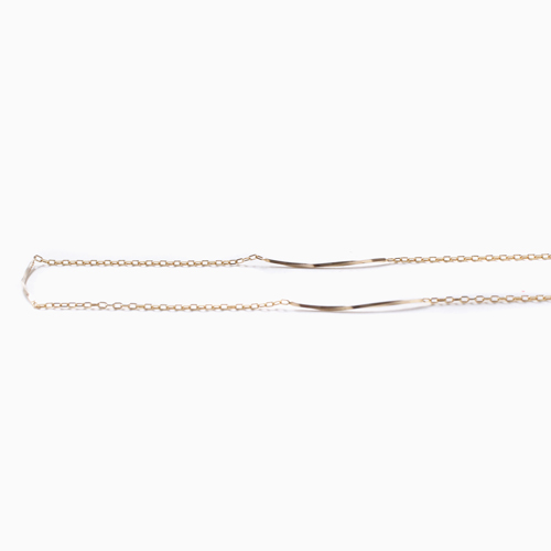 18金 ゴールド ネックレス ロング 80cm 3g アズキチェーン  4688-JK22