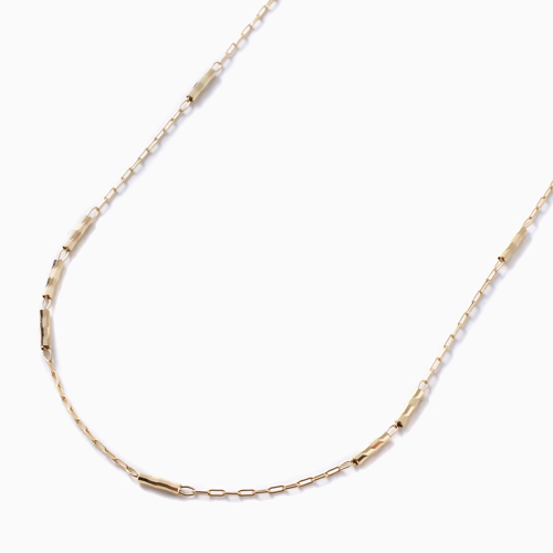 18金 K18 小豆 ロングチェーン ネックレス 4689-JK22