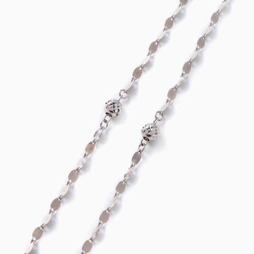 18金 ホワイトゴールド ロングネックレス 83cm 4.4g 4691-JK22