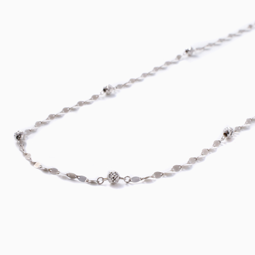 18金 ホワイトゴールド ロングネックレス 83cm 4.4g 4691-JK22