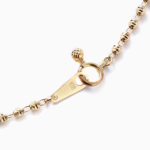 C12-257) K18ネックレス 18金 貶す ロングネックレス 