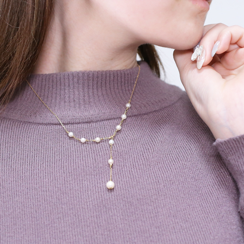 送料無料】18金/K18/18K GOLD/ゴールド あこや/パール/真珠 ネックレス  