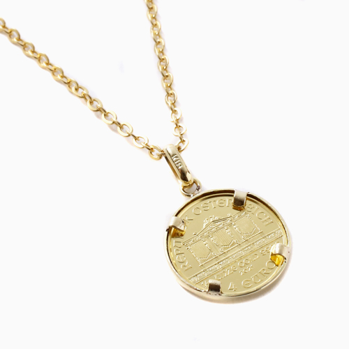 オーストラリア製 純金 ウィーンハーモニー コインペンダント 4709-HG22