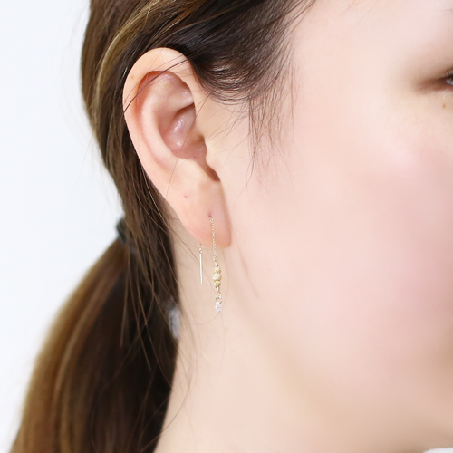 クリックポスト便対応】18金/K18/イエローゴールド ミラーボール 10金  