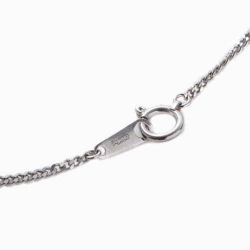 プラチナ850 Pt850 2面カット喜平 ネックレス 60cm 4754-NM22