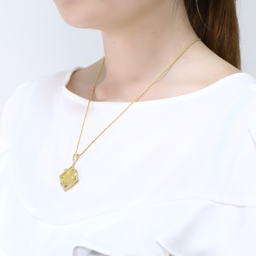 純金 K24 ダイヤモンド 0.2ct メイプルリーフ コイン ペンダント 1/10オンス 4756-HG22