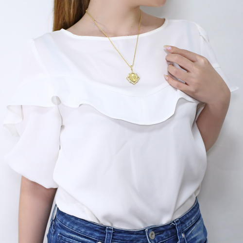 純金 K24 ダイヤモンド 0.2ct メイプルリーフ コイン ペンダント 1/10オンス 4756-HG22