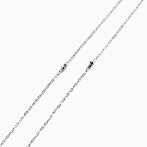 18金WG K18WG ミラクルカット・ミラーボール ネックレス　4768-NM22