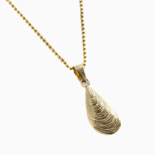 スペイン製 18金 コルドバ パンダント ムール貝 男女兼用 4772-AM22