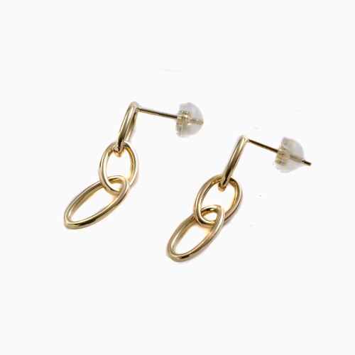 18金 K18 ピアス ペーパクリップタイプ スタッド式 4806-UK23