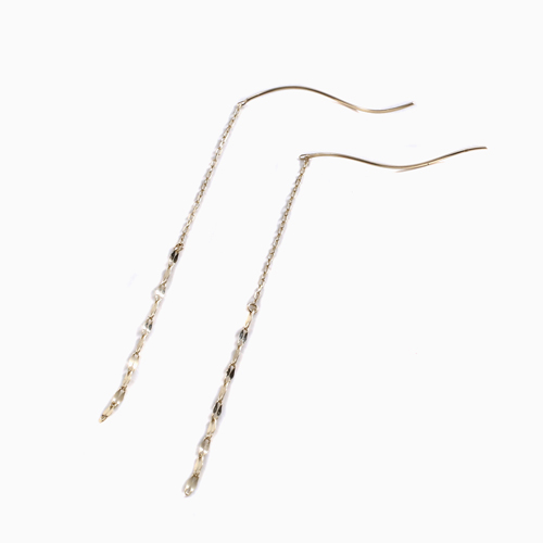 10金 K10 ピアス ペダル＆アズキ アメリカンピアス 4813-UK23