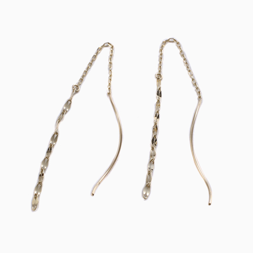 10金 K10 ピアス ペダル＆アズキ アメリカンピアス 4813-UK23