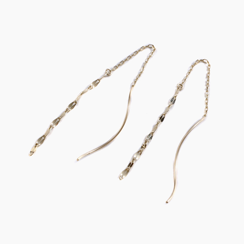 10金 K10 ピアス ペダル＆アズキ アメリカンピアス 4813-UK23