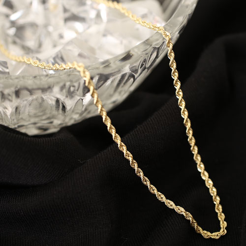 K18 K18WG デザインネックレスチェーン イタリアン地金チェーン】K18WG  