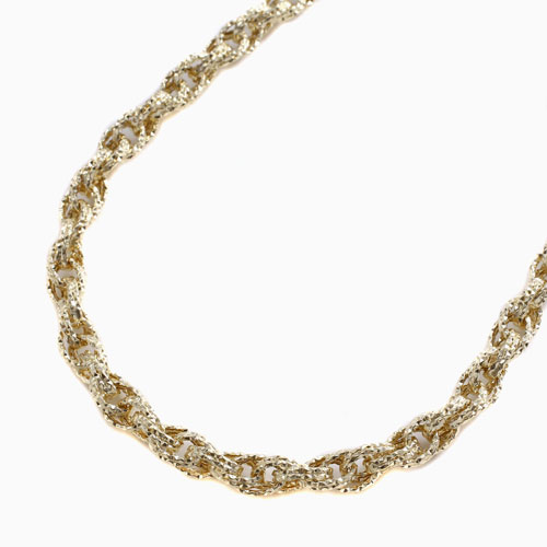 18金 中空 ホロー 42cm ネックレス　4885-GC23