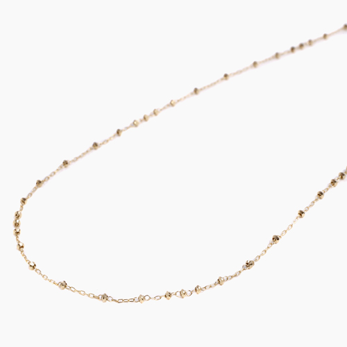 18金 ミラーボール ネックレス 45cm 4893-PW23