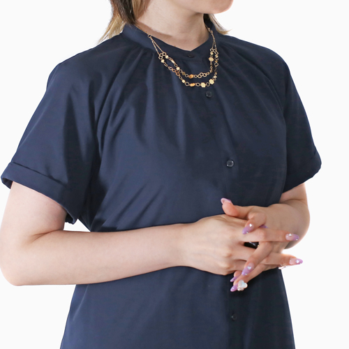 18金 セミハンドメイド 2連 ネックレス 45cm 5.1g 4931-JU23