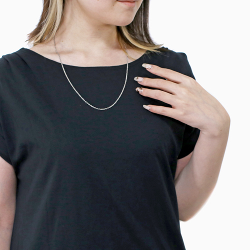 送料無料】プラチナ Pt950 Platinum ネックレス/チェーン アズキ/小豆  