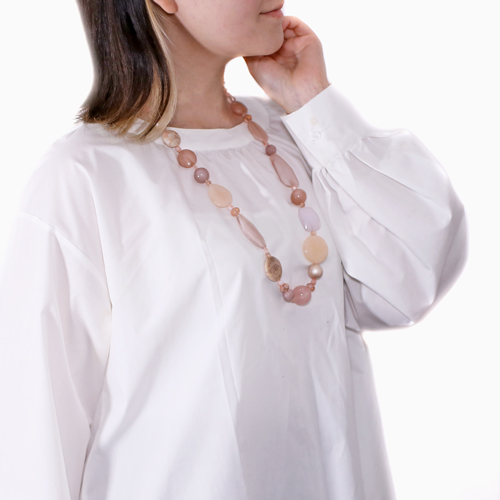 イタリア製 AVE CAPRICE ネックレス ピンクカラー 4971-AV23