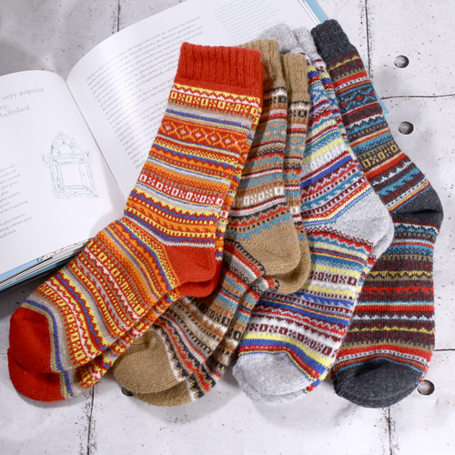 【H FOOTWEAR】ポルトガル製 選べる あったか靴下 2点セット  4982-IJ23