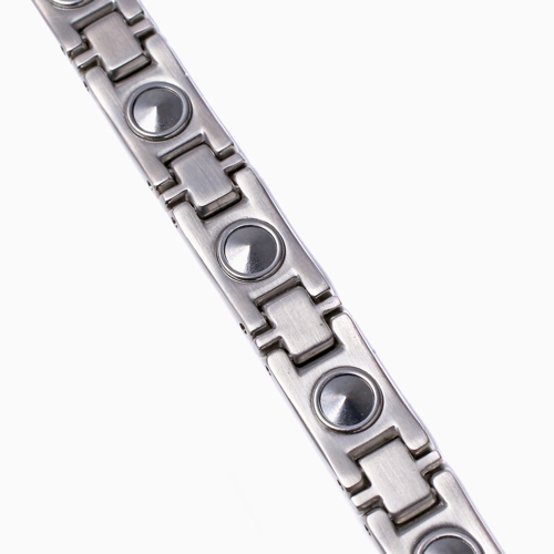 男女兼用 ステンレス 純度99.99％ ゲルマニウム入り ブレスレット 18.5cm 4984-PW23