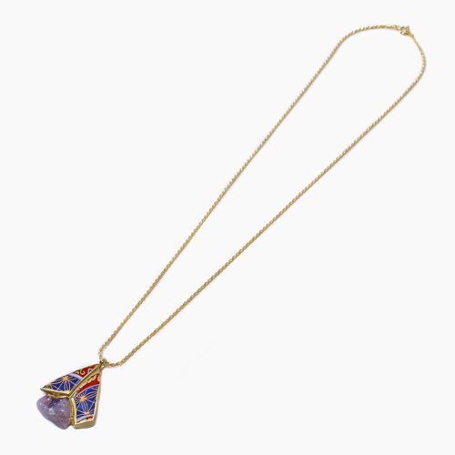 【日本製】有田焼 金継ぎ ペンダント アップリサイクル アクセサリー 4993-LL23