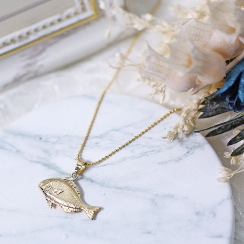 ビンテージ シルバー silver 925 フィッシュ 魚 ペンダント 見やすい  