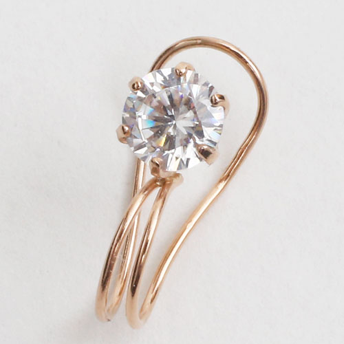 10金 K10 K10PG イヤーカフ イヤークリップ ジルコニア　5154-EG16