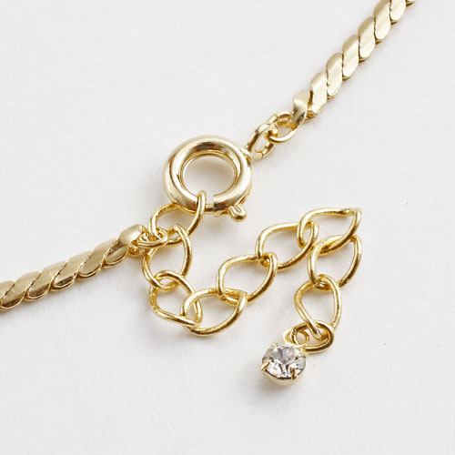 真鍮 アンクレット デザインチェーン　5227-AL16