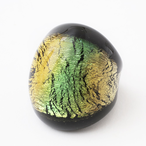 ベネチアングラス 瑠璃ガラス ゴールド イヤリング 八号 清純 