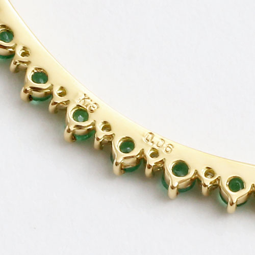 18金 ルビー＆ダイヤモンド ペンダント ネックレス 小豆チェーン　5244-YG16