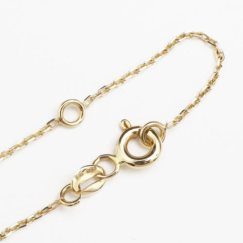 送料無料】【イタリア製】14金/K14/K14YG/イエローゴールド ネックレス  